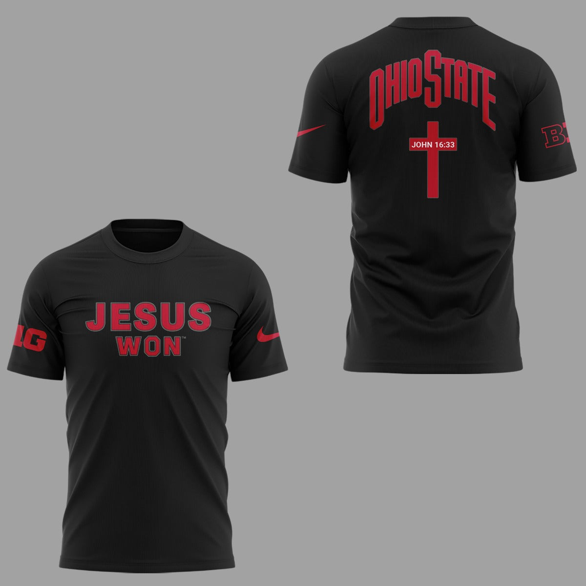 Limited Edition JESUS WON Black TShirt 2024-ND090925116