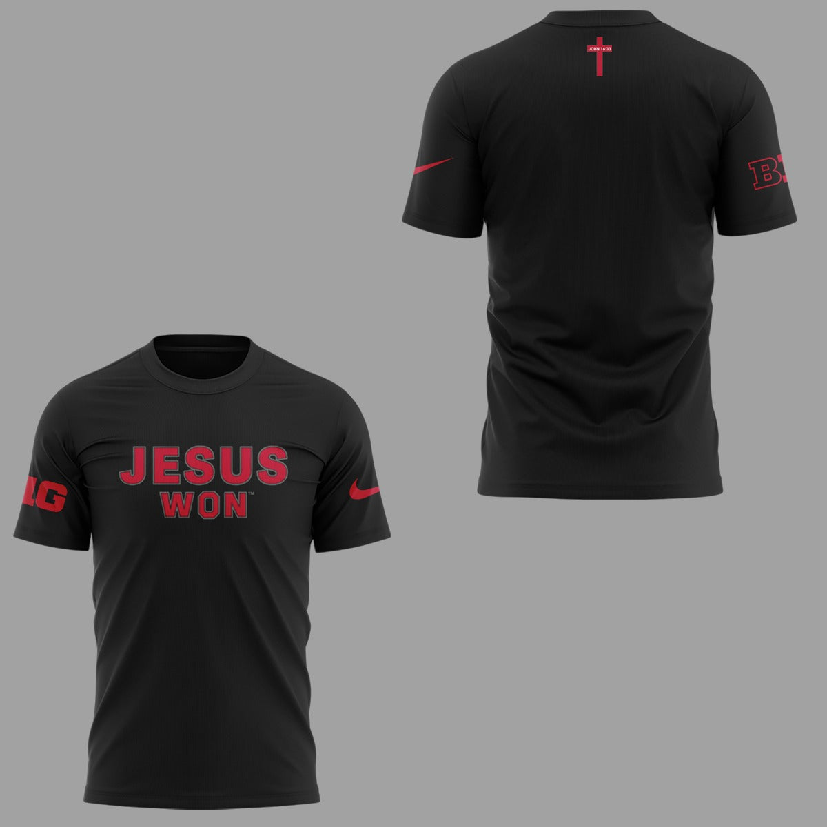 Limited Edition JESUS WON Black TShirt 2024-ND090925119