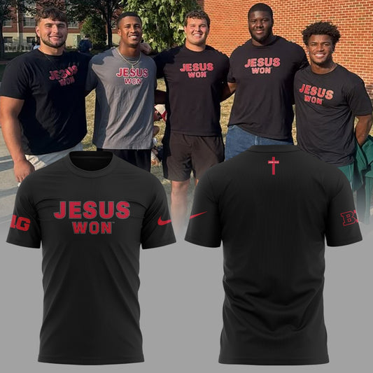 Limited Edition JESUS WON Black TShirt 2024-ND090925119