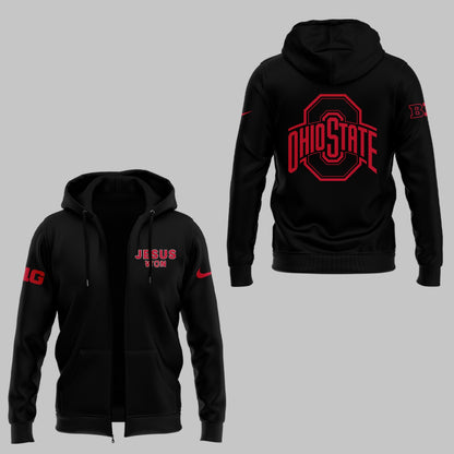 Limited Edition JESUS WON Black Zip Hoodie-ND090925123