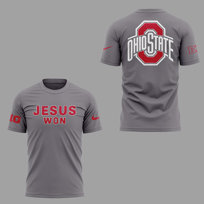 Limited Edition JESUS WON Gray TShirt-ND09092513