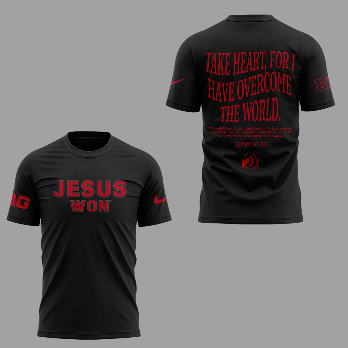 Limited Edition JESUS WON Black TShirt-ND09092514