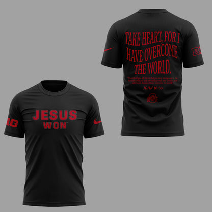 Limited Edition JESUS WON Black TShirt-ND09092514