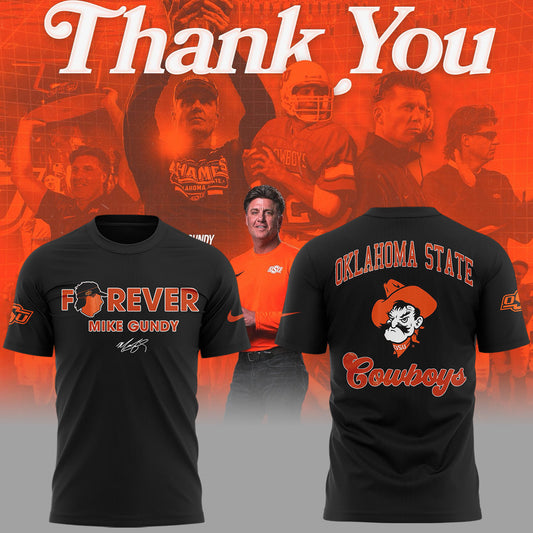 Limited Edition OSU Cowboy Thank You Coach Mike T-Shirt