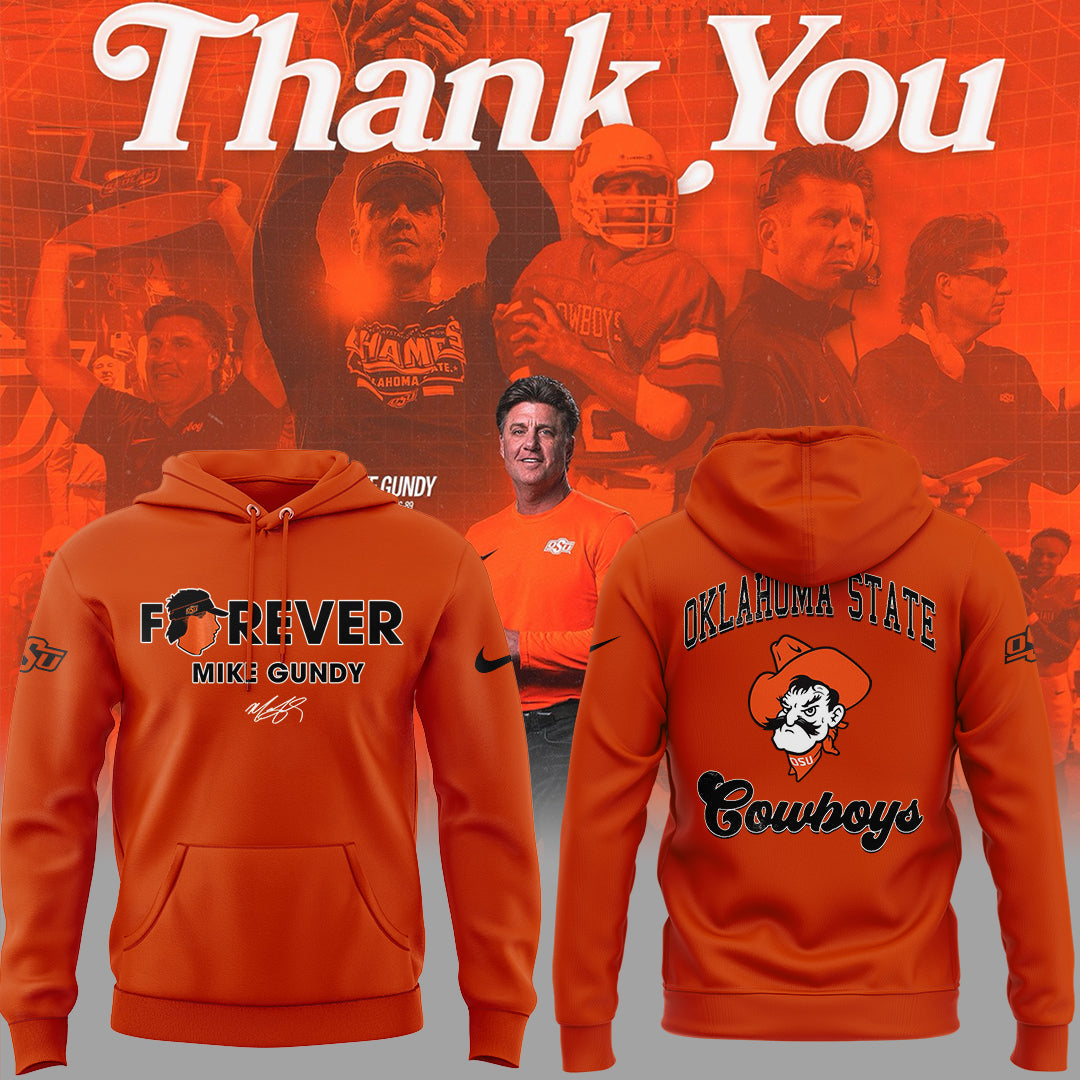 Limited Edition OSU Cowboy Thank You Coach Mike Hoodie
