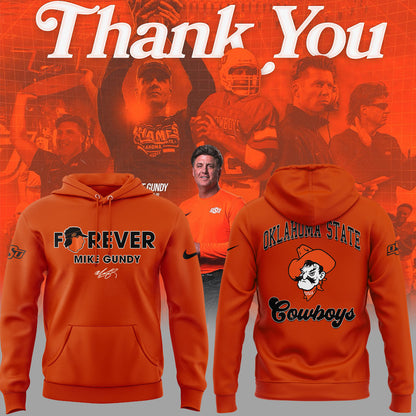 Limited Edition OSU Cowboy Thank You Coach Mike Hoodie