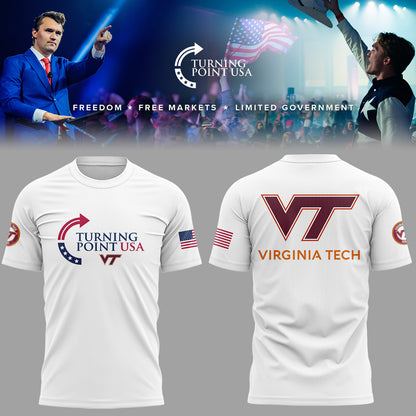 Limited Edition Virginia Tech x Turning Point USA 2025 TShirt