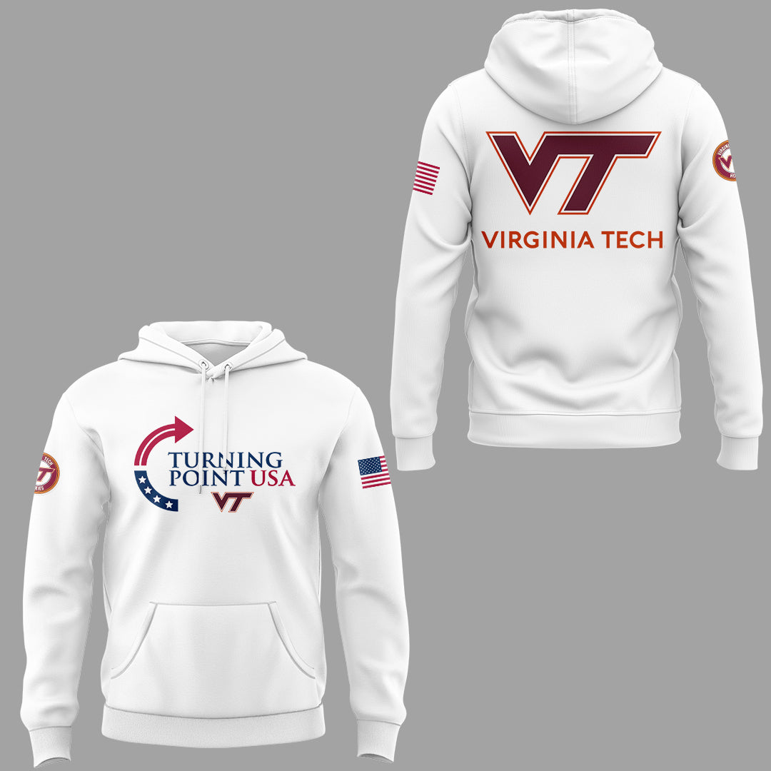 Limited Edition Virginia Tech x Turning Point USA 2025 Hoodie