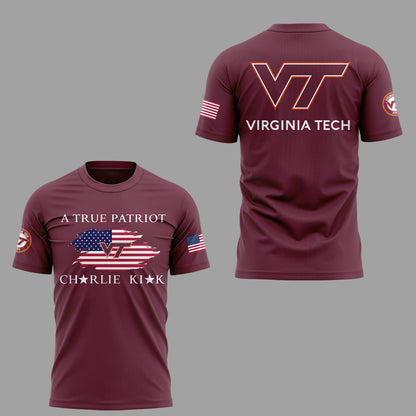Limited Edition Virginia Tech x Turning Point USA 2025 TShirt