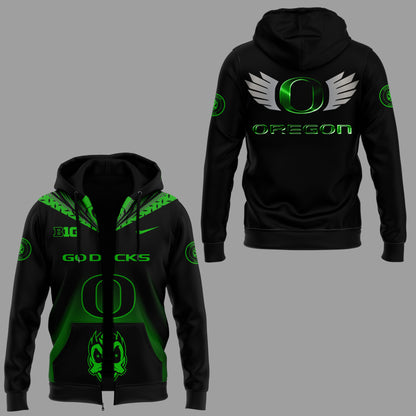 Limited Edition Oregon Football Game 6 uniform combo Zip Hoodie-ND10092532