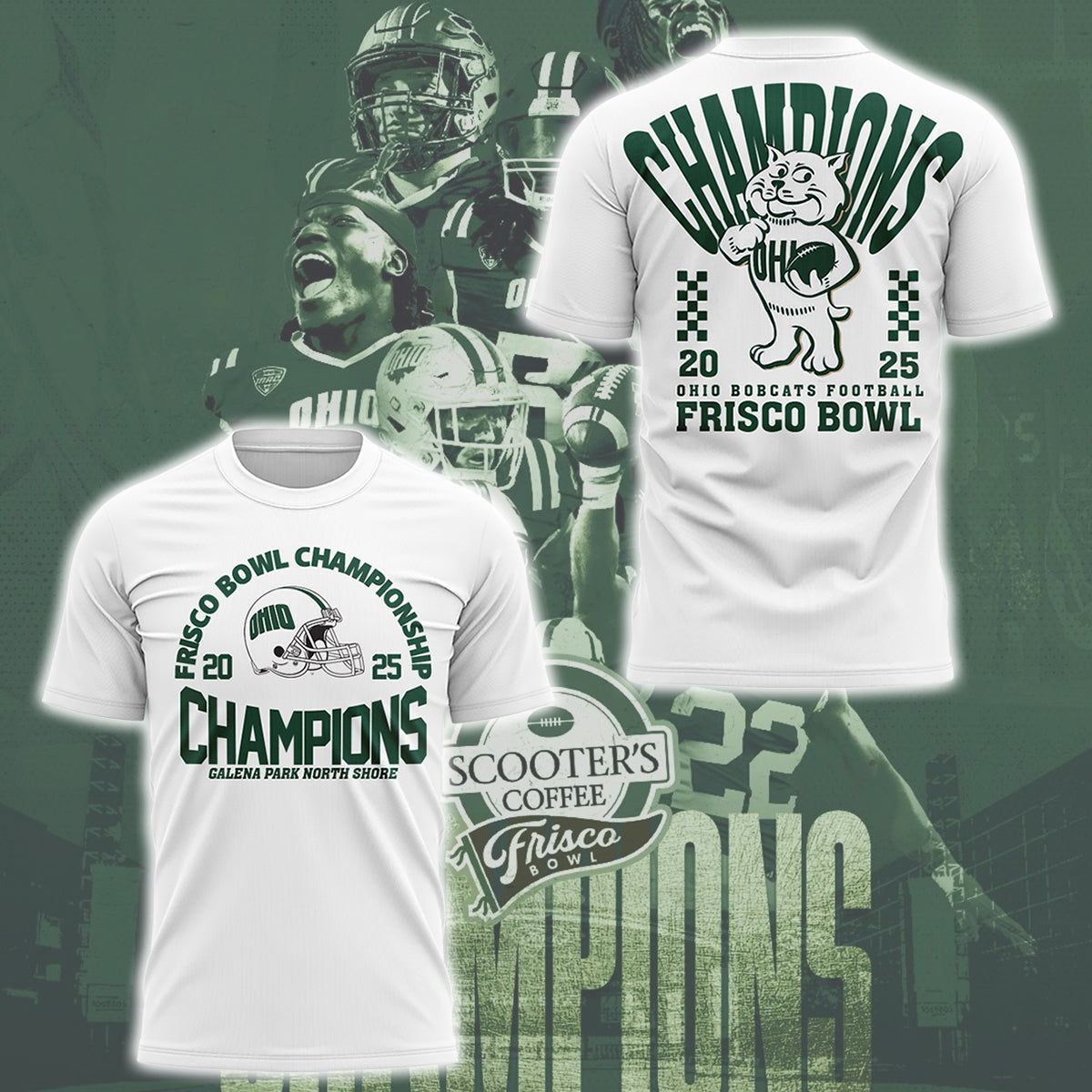Limited Edition Ohio Football Frisco Bowl CHAMPIONS TShirt-ND12242538