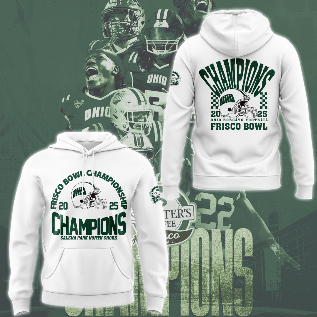 Limited Edition Ohio Football Frisco Bowl CHAMPIONS Hoodie-ND12242546