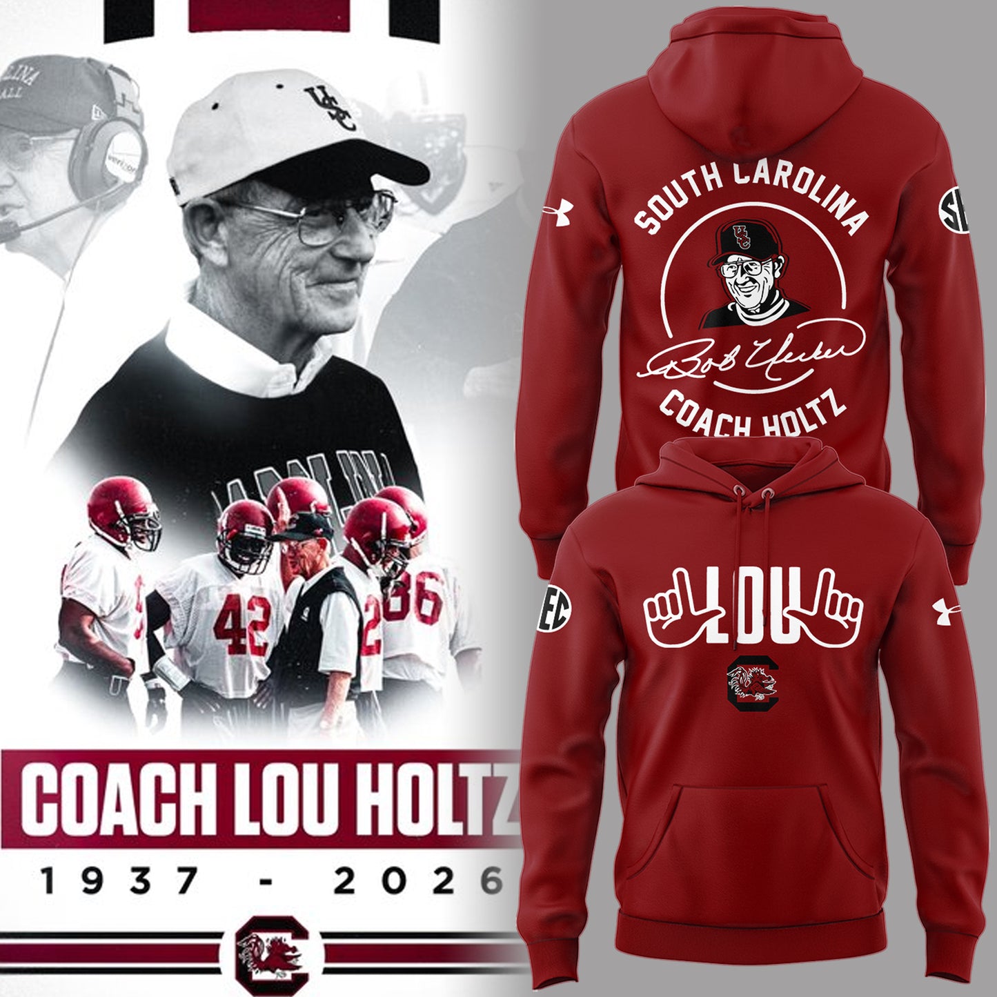 Limited Edition Lou Holtz Hoodie