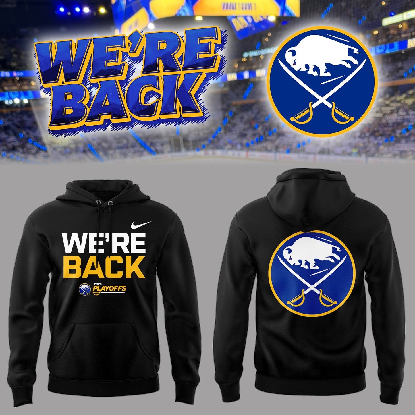 Limited Edition Buffalo Playoff Hoodie-PA042026022