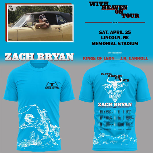 Limited Edition “With Heaven On Tour 2026” at Memorial Stadium Tshirt