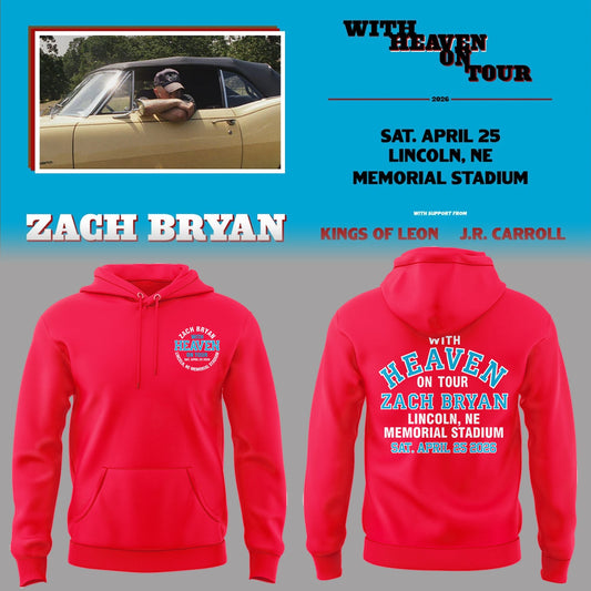 Limited Edition “With Heaven On Tour 2026” at Memorial Stadium Hoodie