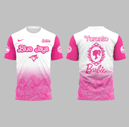 Limited Edition Blue Jays Baseball Barbie Night TShirt-PA04252504