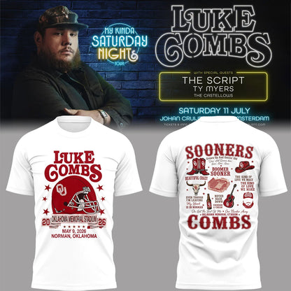 LC “My Kinda Saturday Nights Tour” Oklahoma Memorial Stadium Shirt