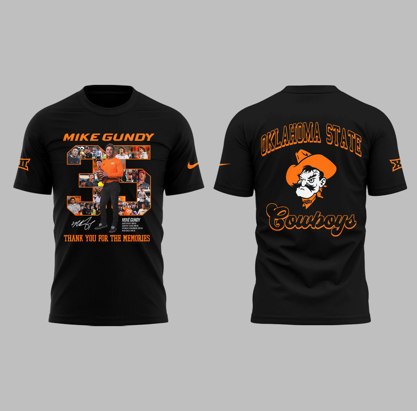 Thank you, Mike Gundy, for 35 years of wholehearted dedication to OSU Football TShirt
