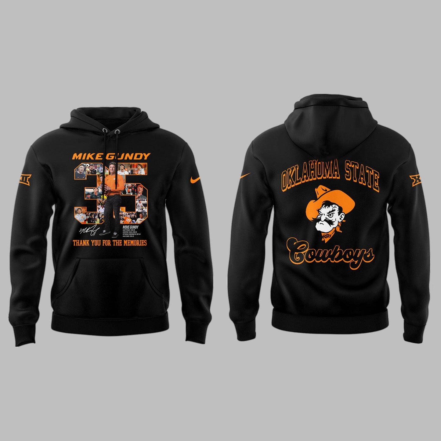 Thank you, Mike Gundy, for 35 years of wholehearted dedication to OSU Football Hoodie