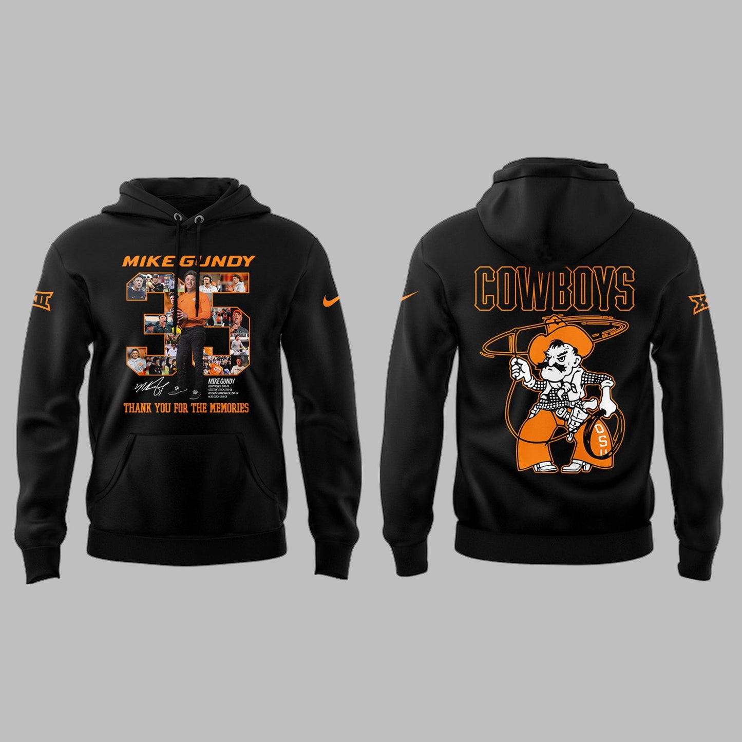 Thank you, Mike Gundy, for 35 years of wholehearted dedication to OSU Football Hoodie