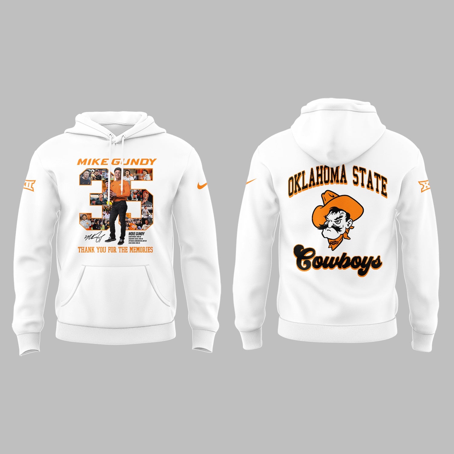 Thank you, Mike Gundy, for 35 years of wholehearted dedication to OSU Football Hoodie