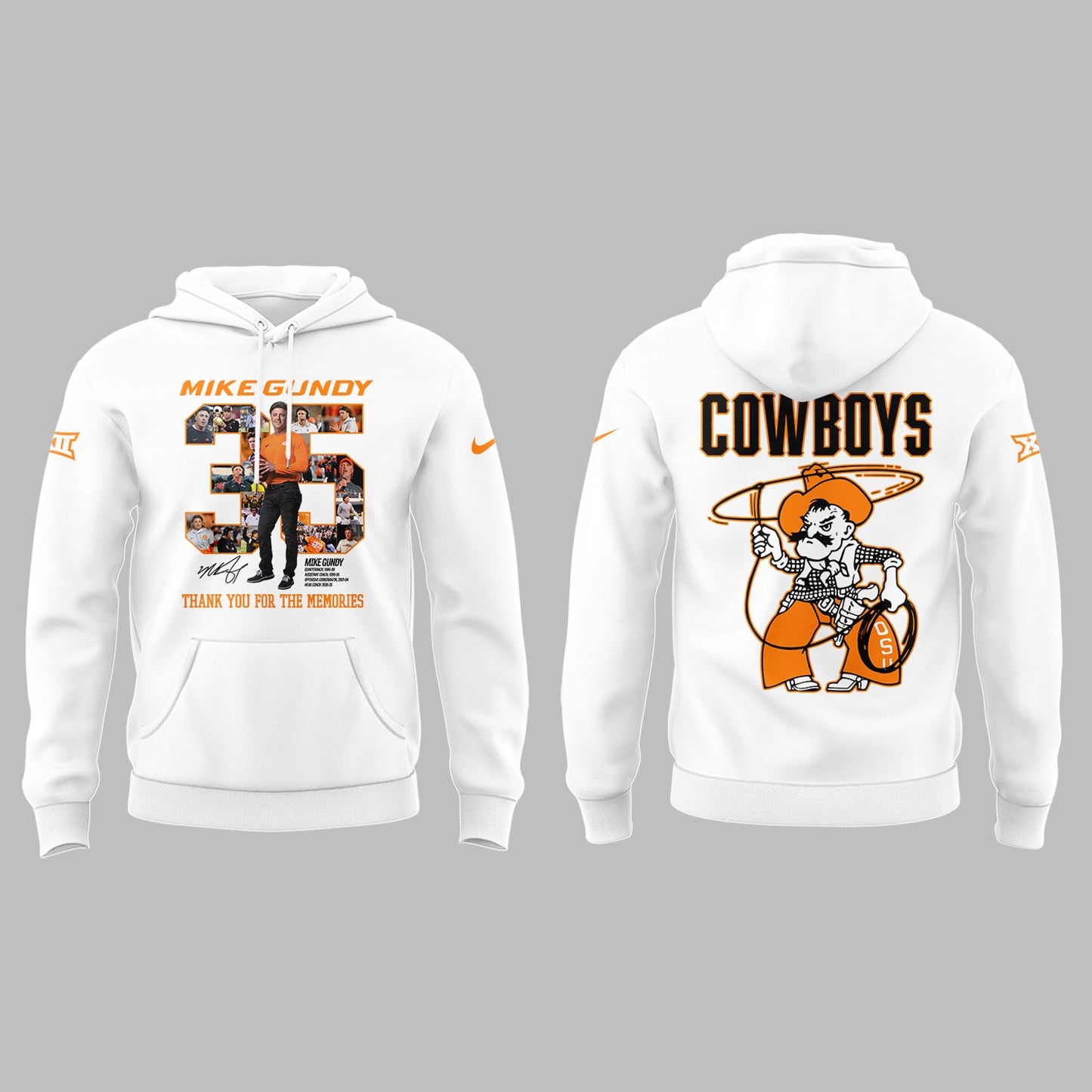 Thank you, Mike Gundy, for 35 years of wholehearted dedication to OSU Football Hoodie