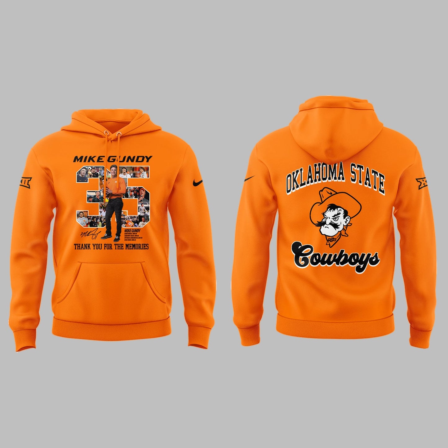 Thank you, Mike Gundy, for 35 years of wholehearted dedication to OSU Football Hoodie