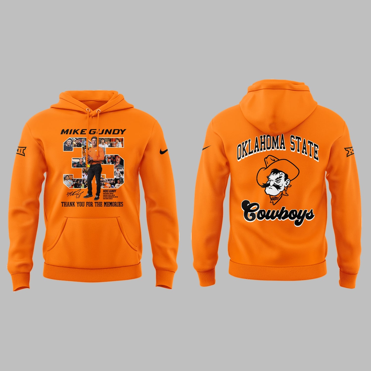 Thank you, Mike Gundy, for 35 years of wholehearted dedication to OSU Football Hoodie