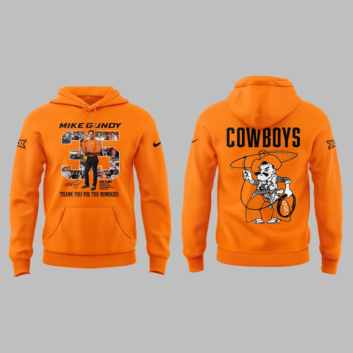 Thank you, Mike Gundy, for 35 years of wholehearted dedication to OSU Football Hoodie