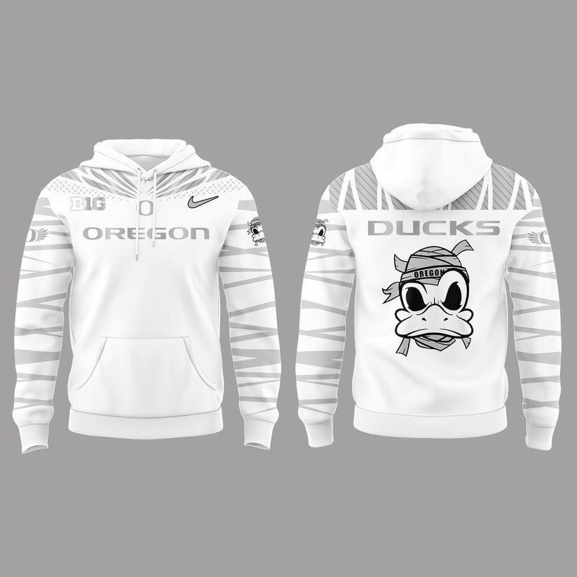 Limited Edition Ducks Football “The Duck” White Hoodie