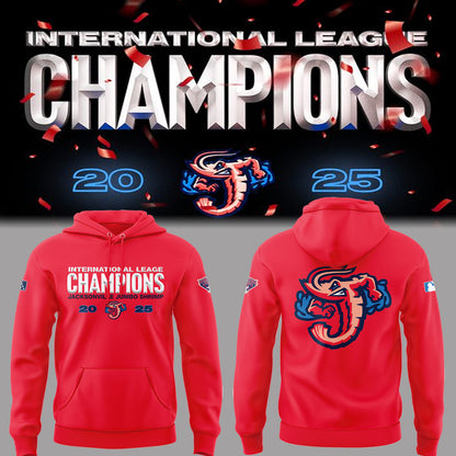 Limited Edition JaxShrimp 2025 International League Champions Hoodie-PA092625008