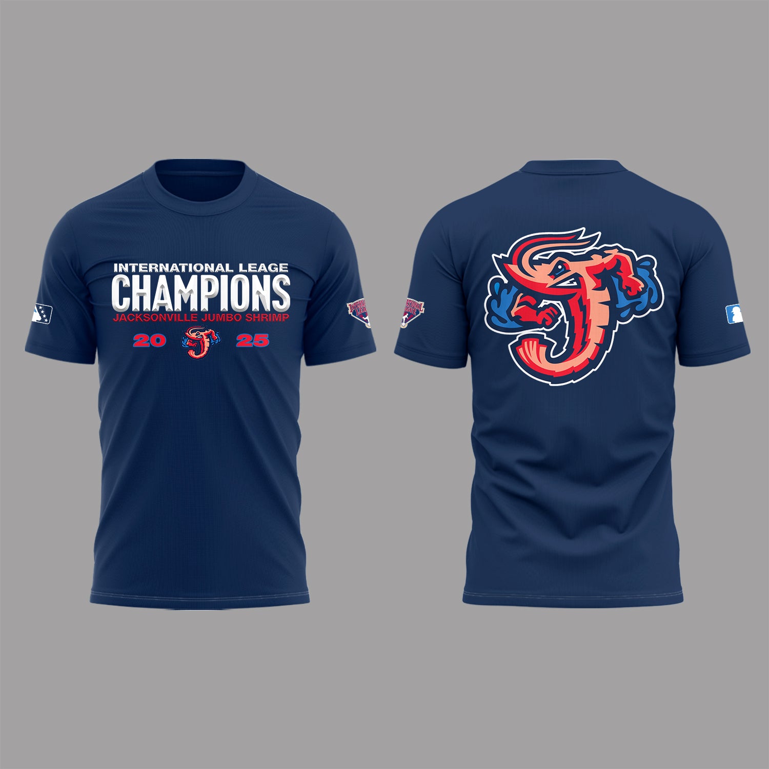 Limited Edition JaxShrimp 2025 International League Champions Tshirt-PA092625009