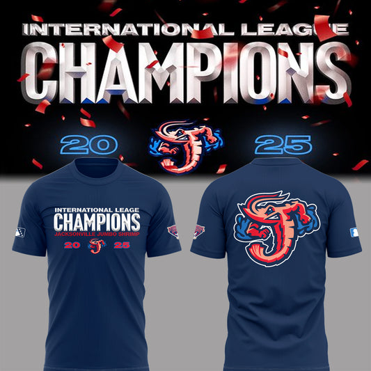 Limited Edition JaxShrimp 2025 International League Champions Tshirt-PA092625009
