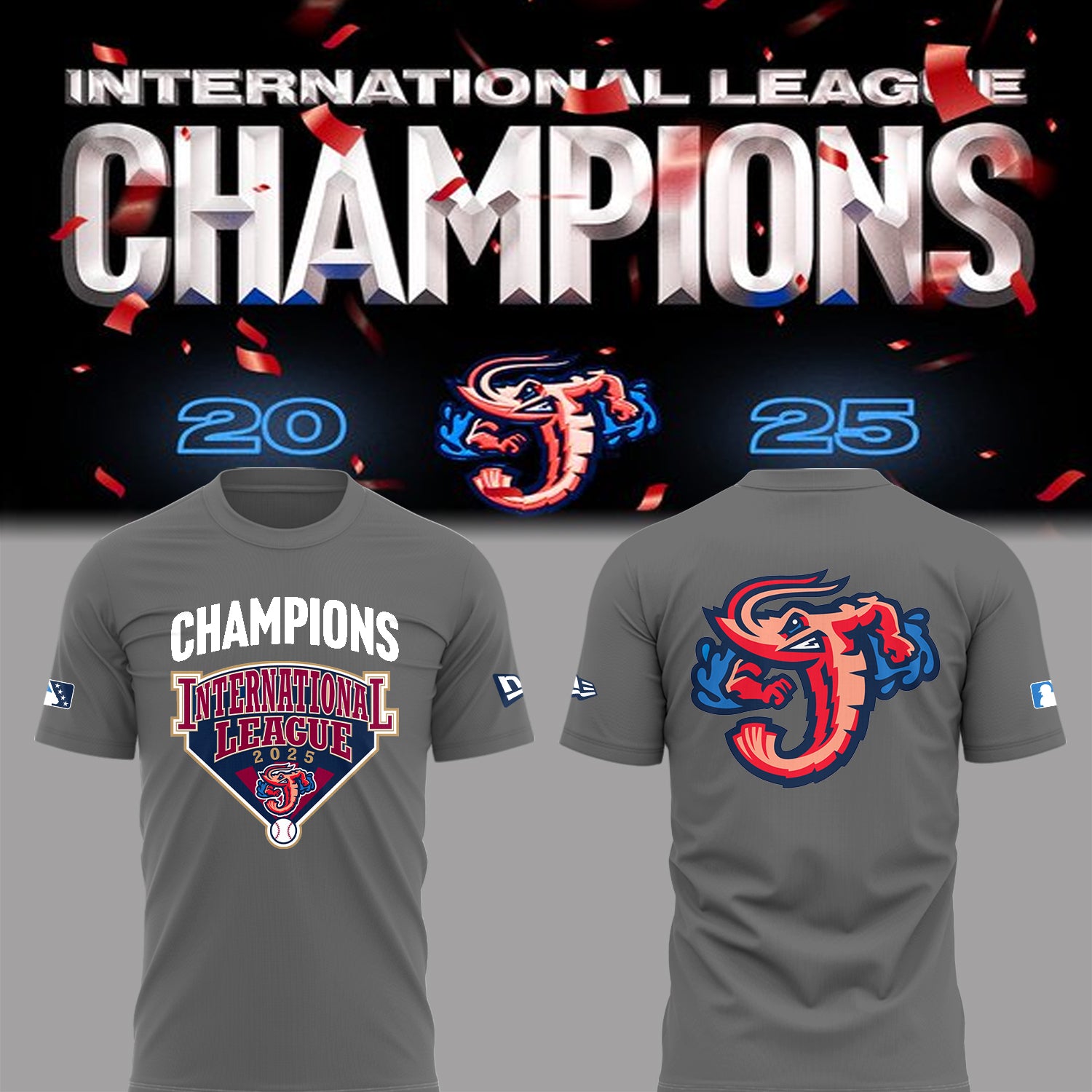 Limited Edition JaxShrimp 2025 International League Champions Tshirt-PA092625017