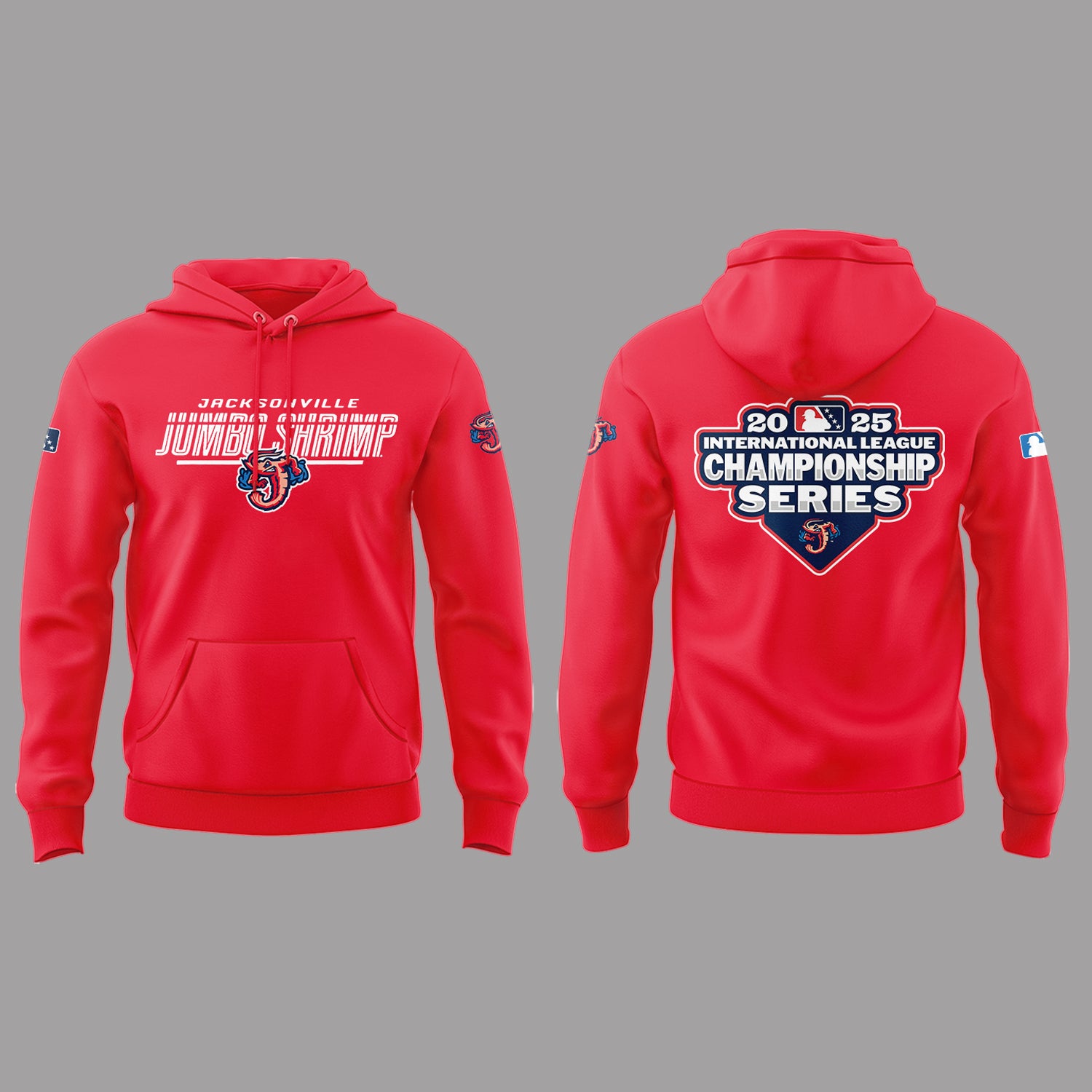 Limited Edition JaxShrimp 2025 International League Champions Hoodie-PA092625020