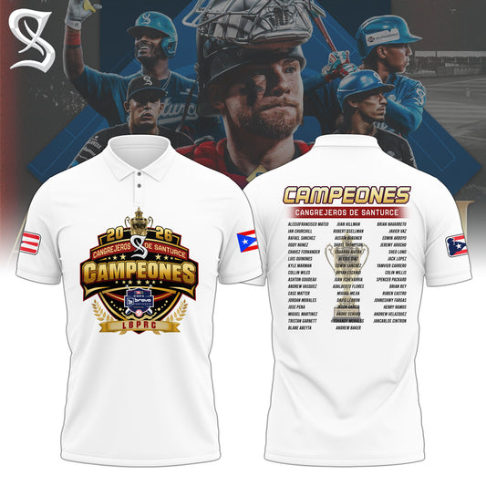 .Cangrejeros Special “Campeón de la LBPRC” 2026 Limited Edition Polo V1
