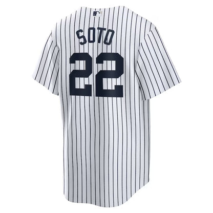New York Yankees Juan Soto Nike White Home Replica Player Jersey-PU091324360