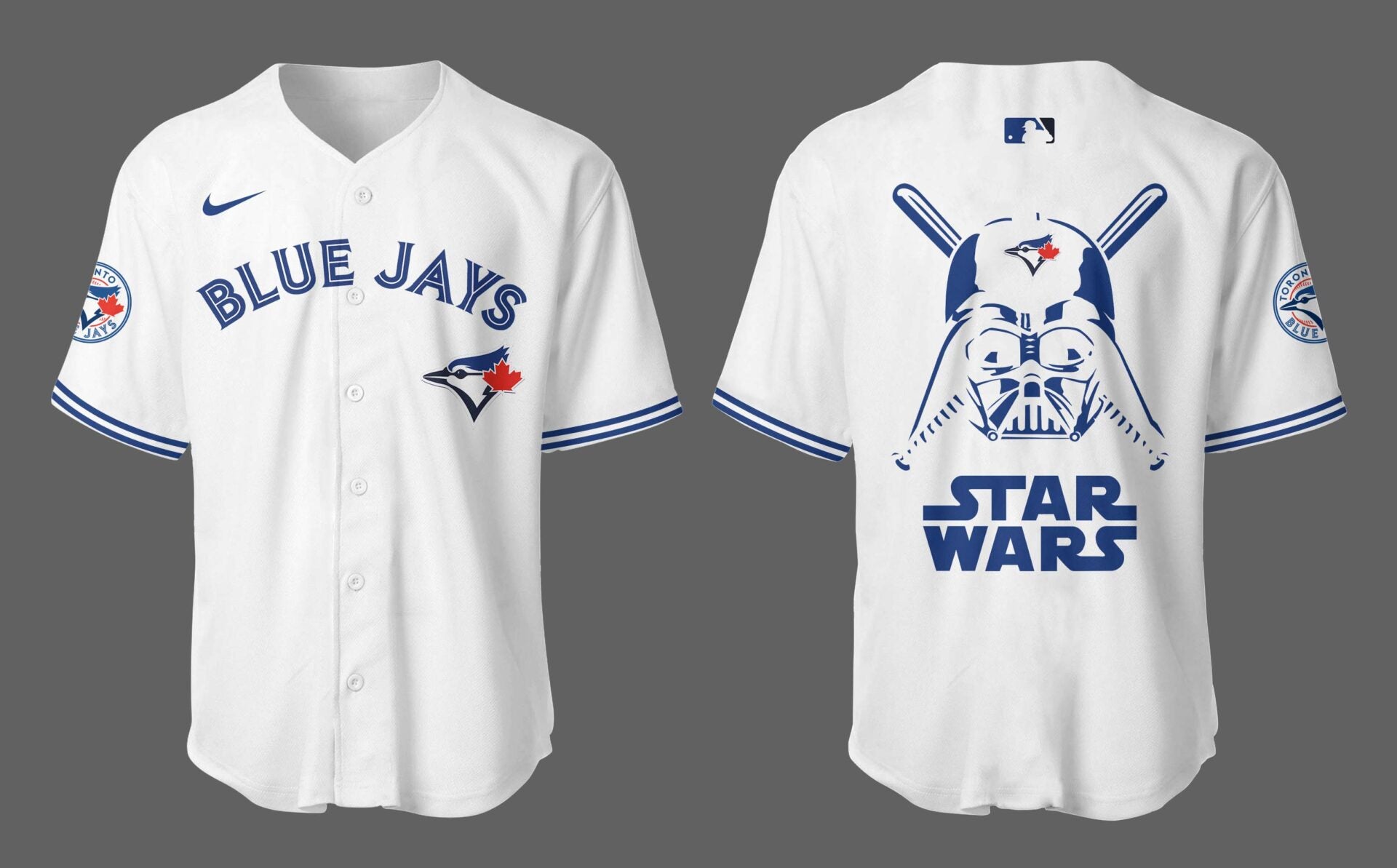 Blue Jays Baseball 2025 Limited "Blue Jays x Star Wars" White Jersey-PU25040209