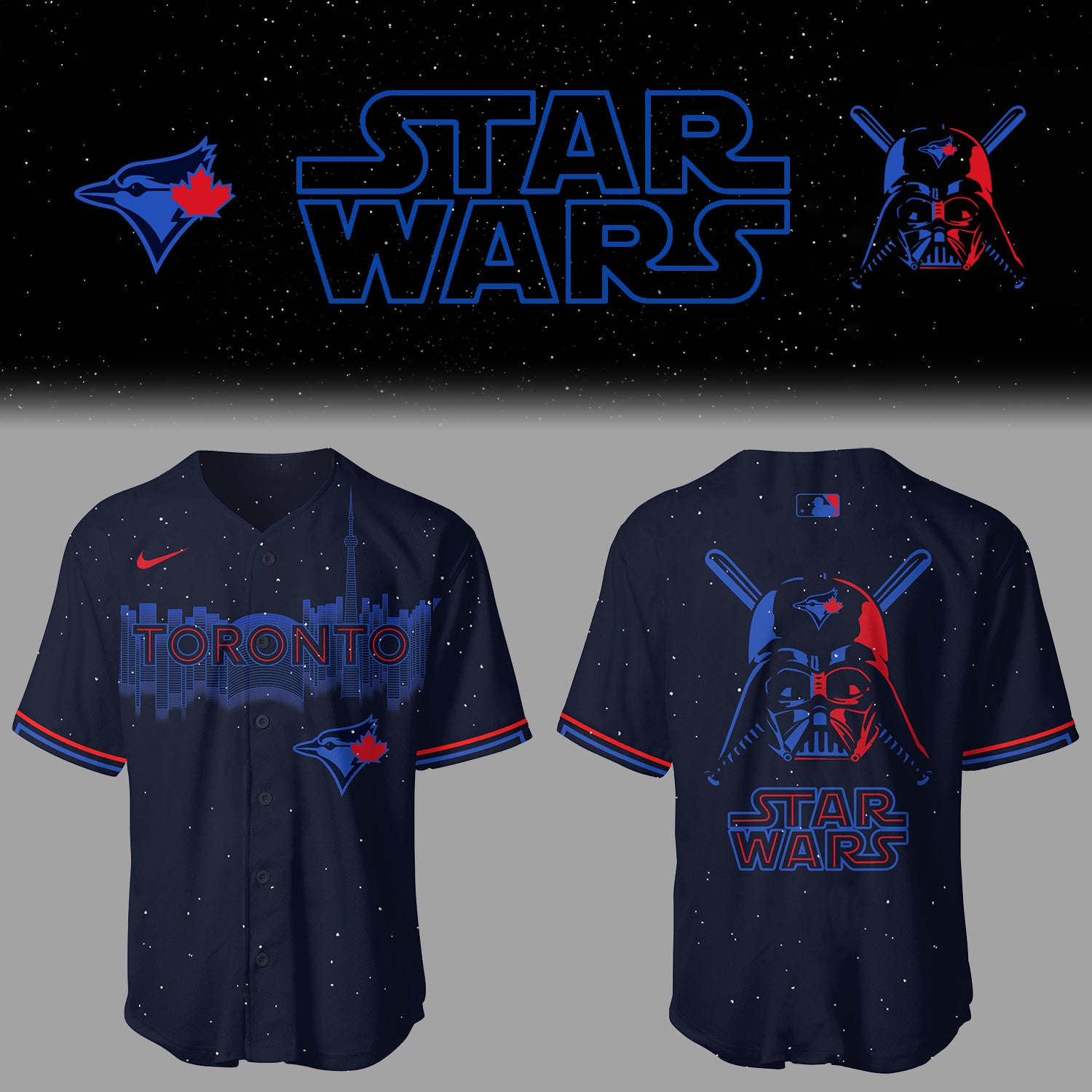 Blue Jays Baseball 2025 Limited "Blue Jays x Star Wars" City Connect Jersey-PU25040309
