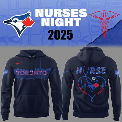 Limited Edition Blue Jays Baseball NURSES NIGHT cc Hoodie-PU25042012