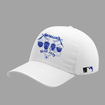 Limited Edition Blue Jays Baseball Metallica Night White Jersey-PU25042403