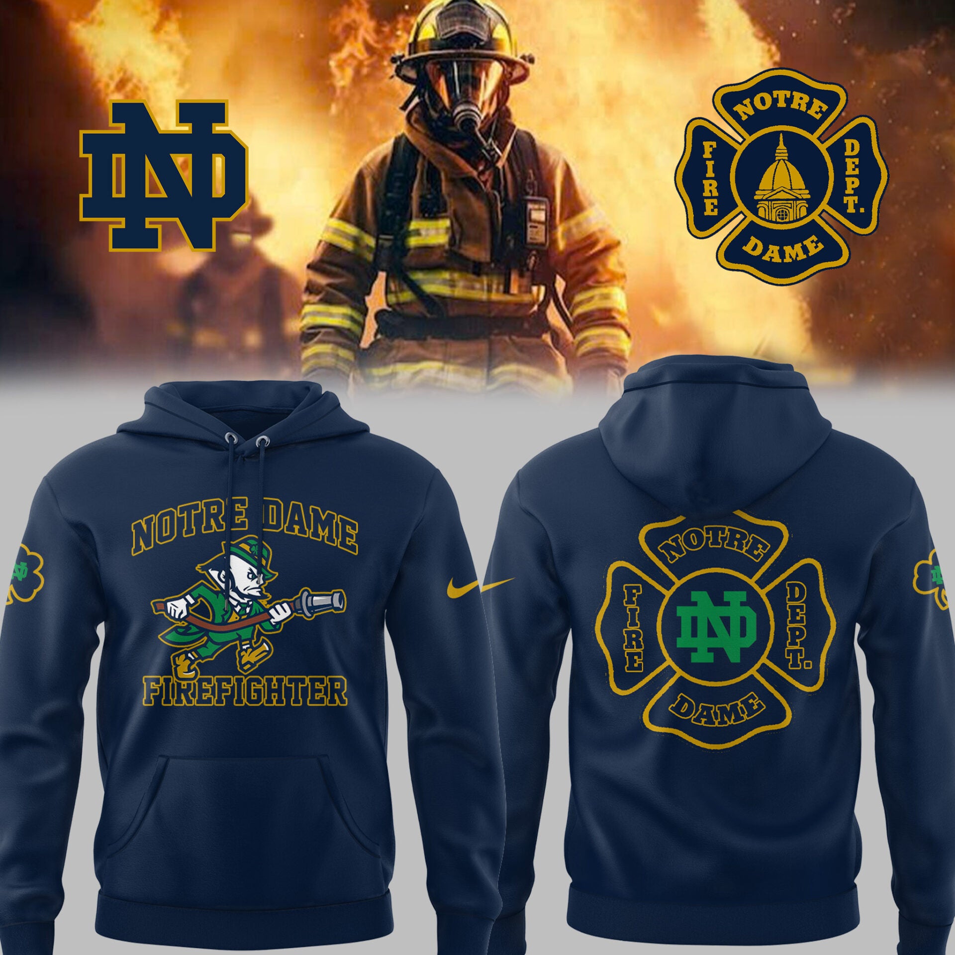 Limited Edition Irish Football x Firefighter Appreciation Day 2025 Hoodie