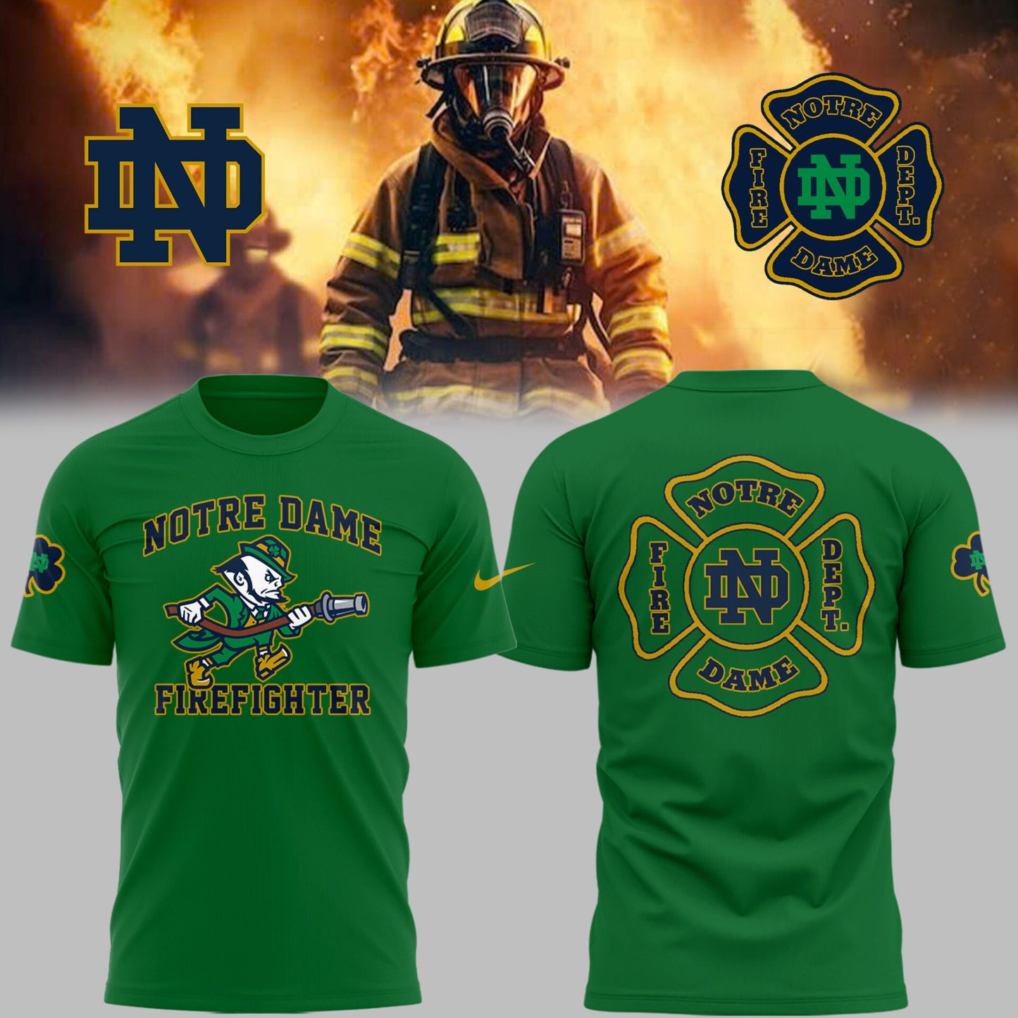 Limited Edition Irish Football x Firefighter Appreciation Day 2025 TShirt