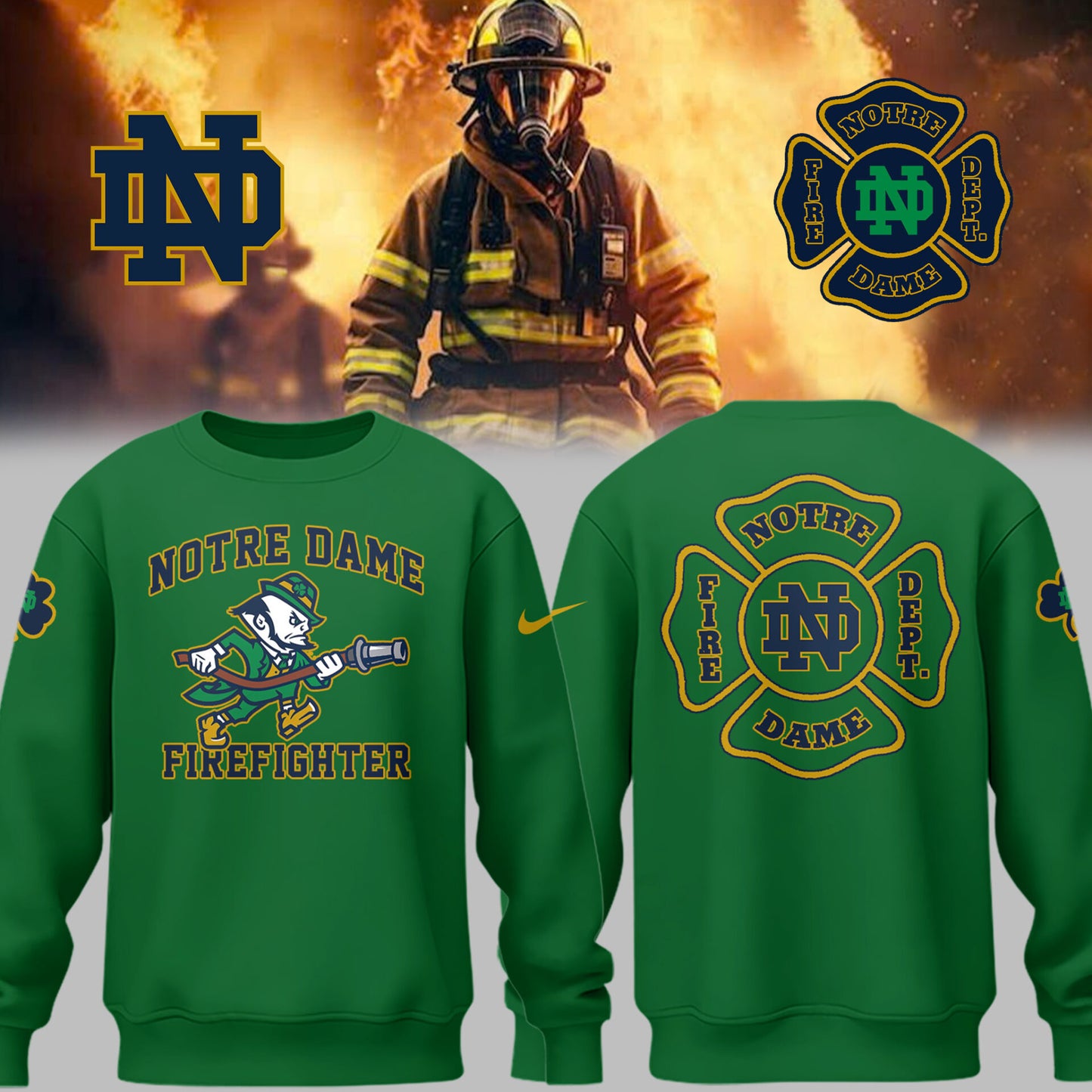 Limited Edition Irish Football x Firefighter Appreciation Day 2025 Sweatshirt