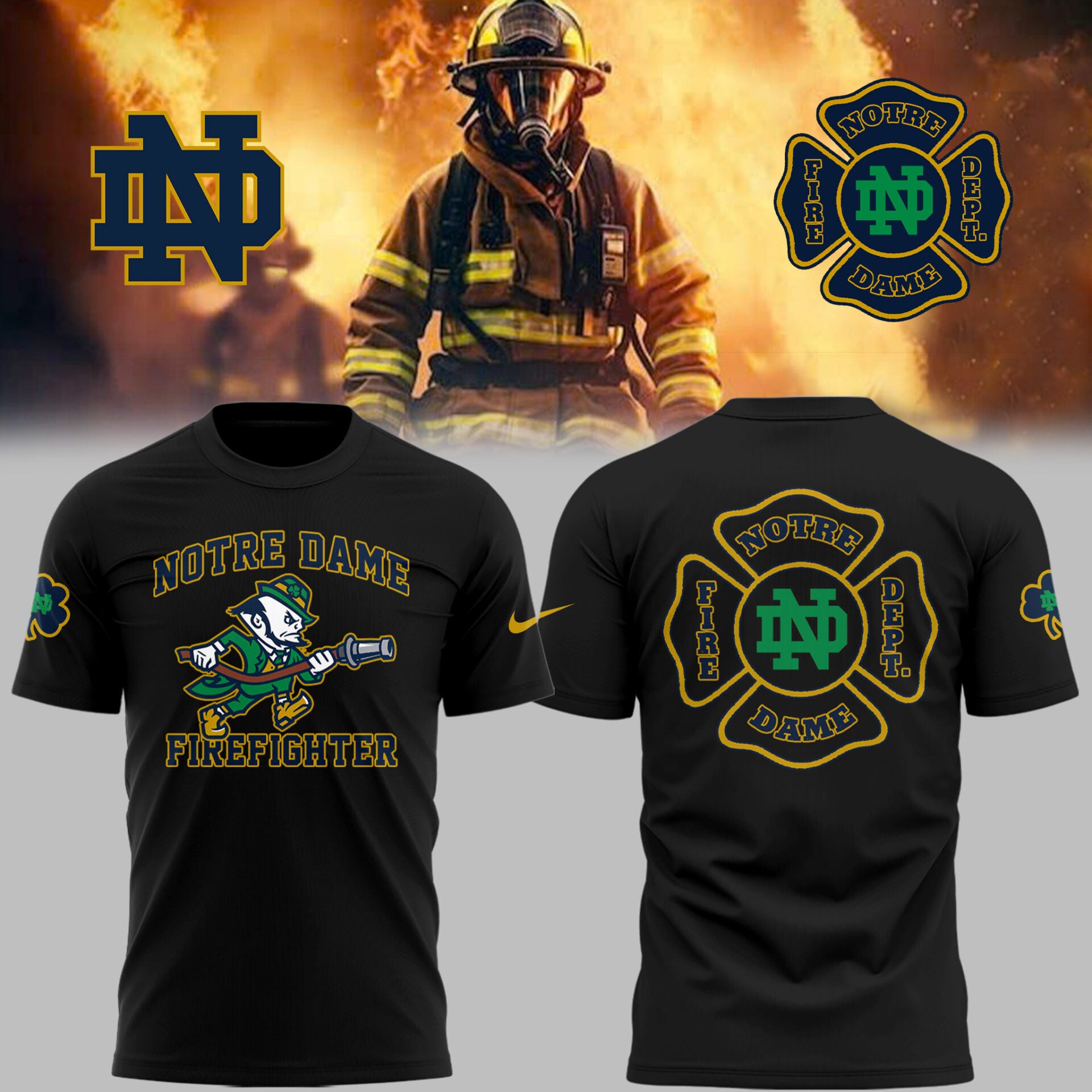 Limited Edition Irish Football x Firefighter Appreciation Day 2025 TShirt