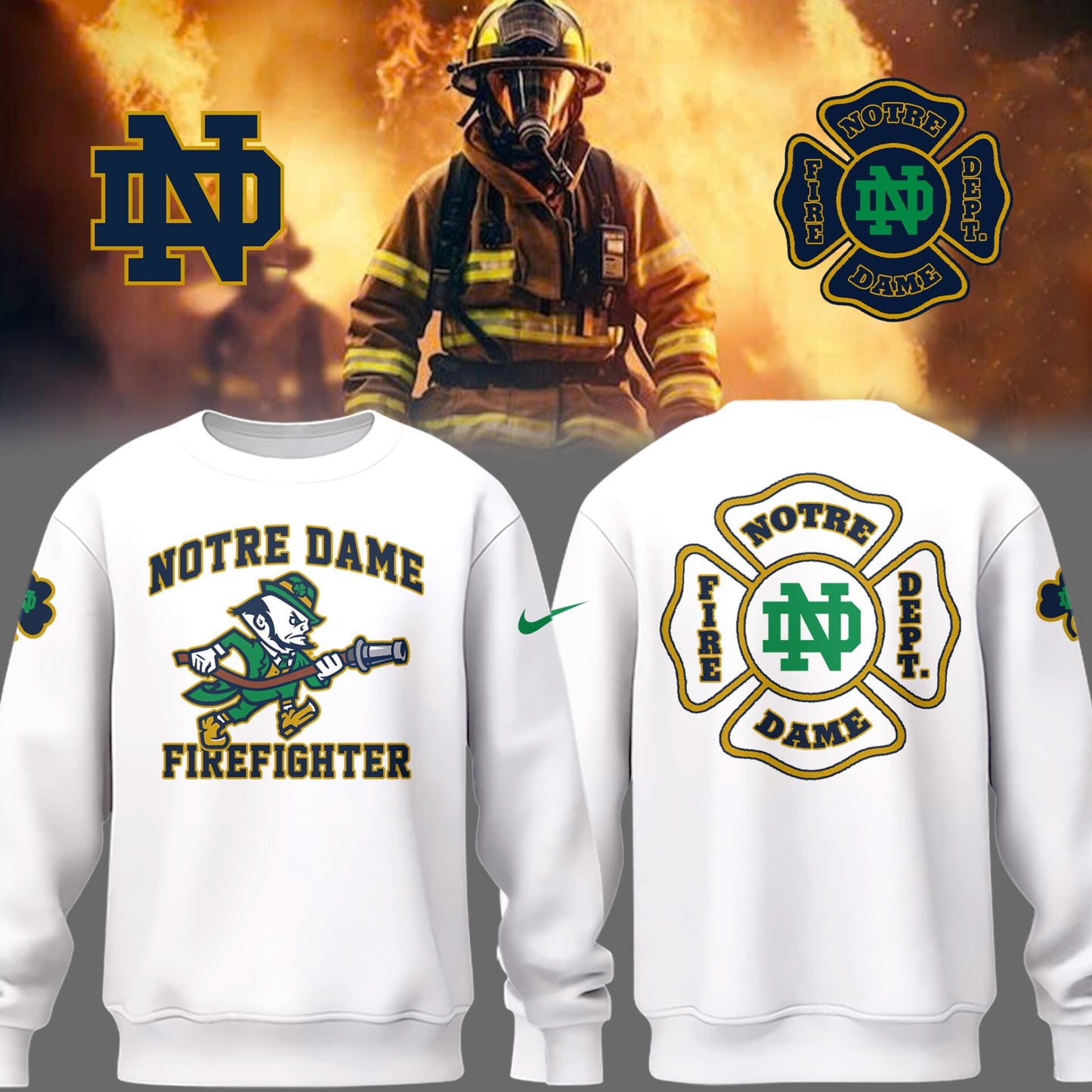 Limited Edition Irish Football x Firefighter Appreciation Day 2025 Sweatshirt
