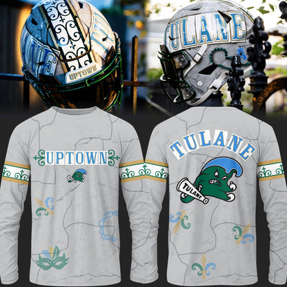 Limited Edition Tulane Football City Edition #UptownFootball Long T-shirt-PU25102221
