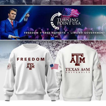Texas A&M Campus Freedom White Sweatshirt
