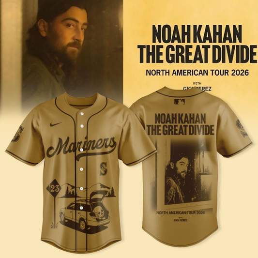 _ Seattle Mariners x Noah Kahan – “The Great Divide Tour 2026” Jersey Collection